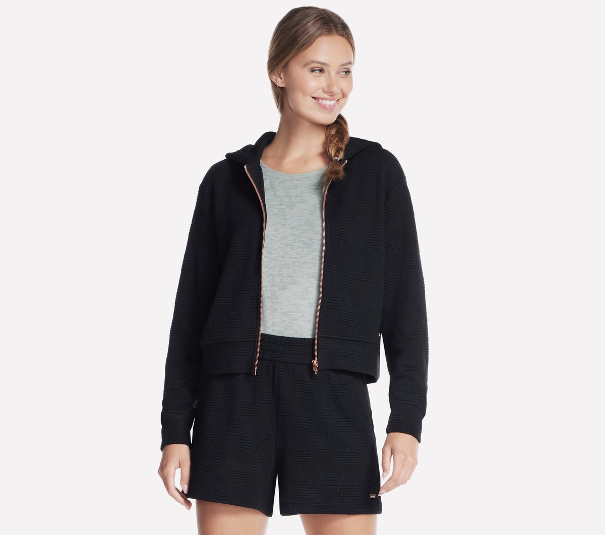GO WALK Everywhere Diamond Full Zip Jacket | Women Skechers for sale