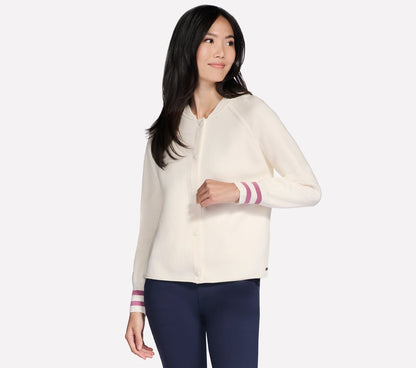 GO WALK Reflection Sweater Bomber | Women Skechers discount