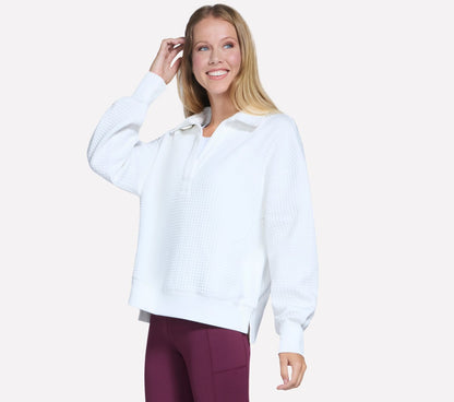Downtown Cozy Fit Collared Long Sleeve | Women Skechers for sale