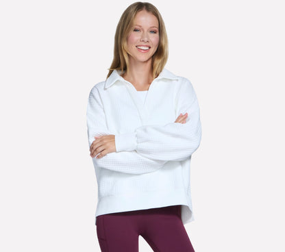 Downtown Cozy Fit Collared Long Sleeve | Women Skechers for sale