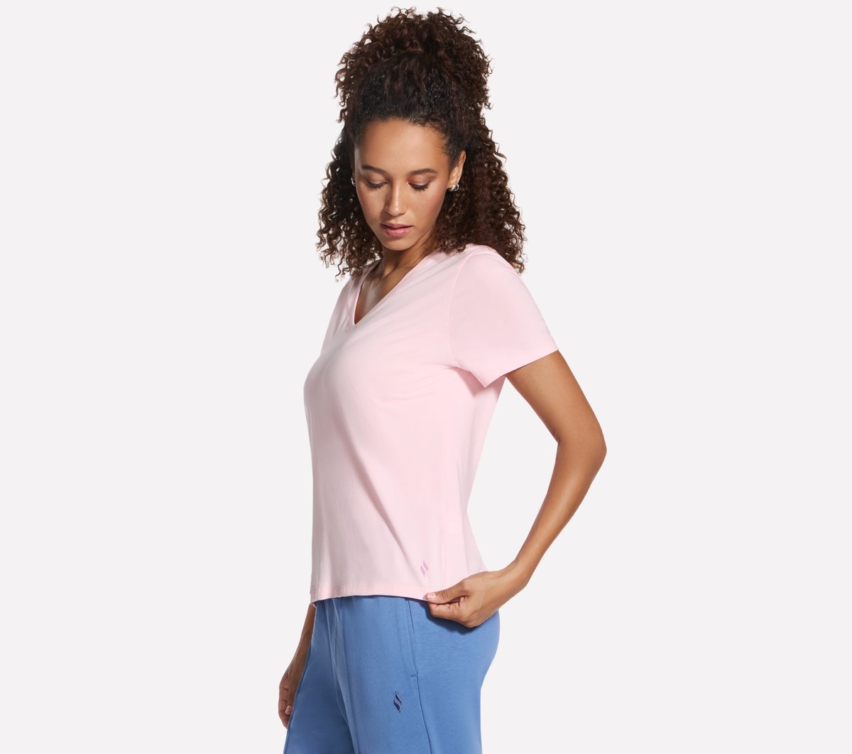 Pima V-Neck Tee | Women Skechers outlet