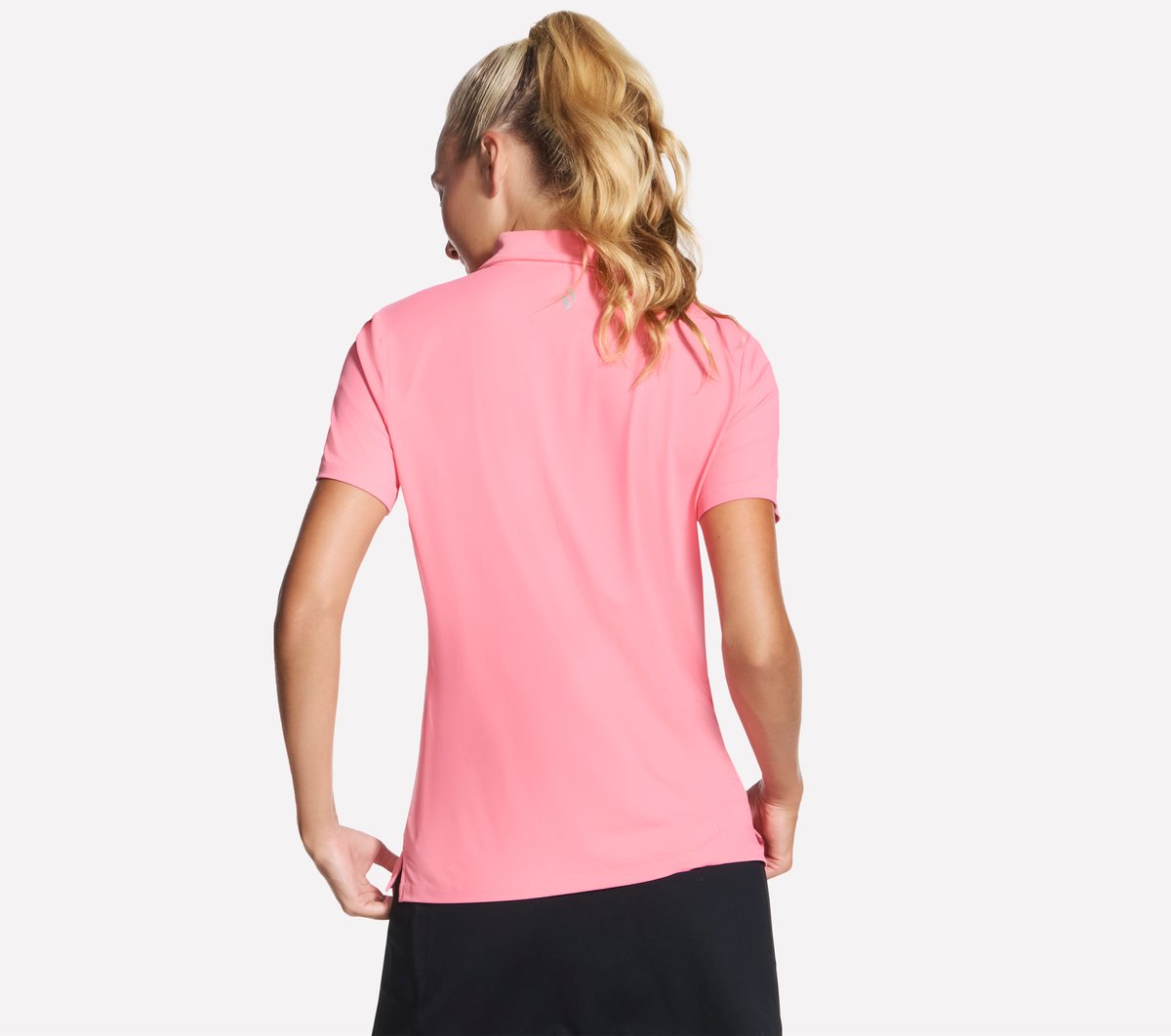 GO GOLF Short Sleeve Birdie Zip Front Polo | Women Skechers for sale