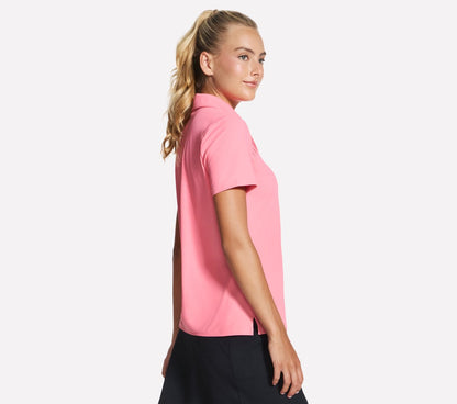 GO GOLF Short Sleeve Birdie Zip Front Polo | Women Skechers for sale