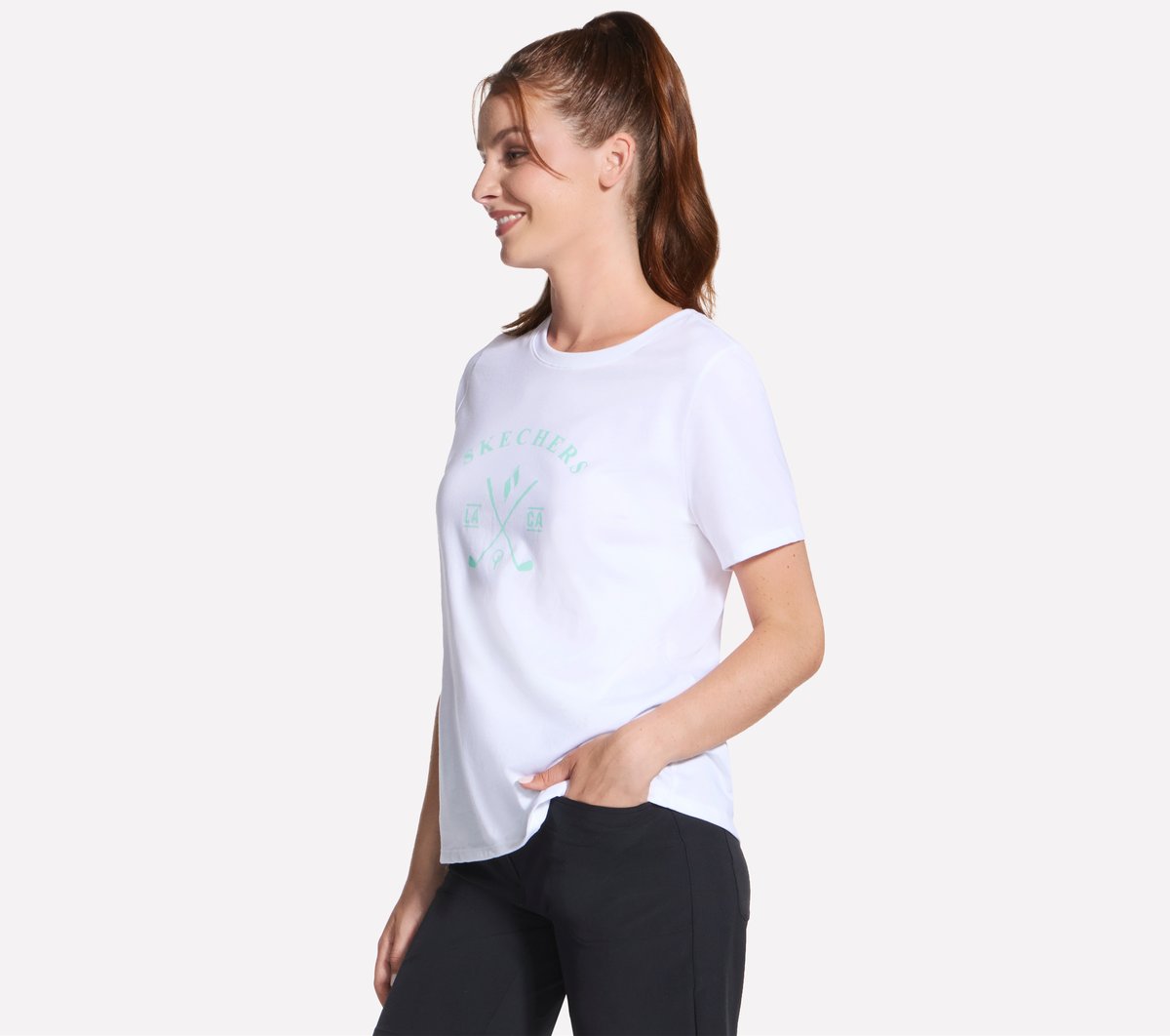 Tee Time Short Sleeve Tee | Women Skechers online shop