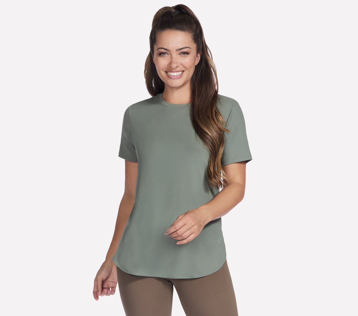 GO WALK Luxe Rib Tunic Tee | Women Skechers discount