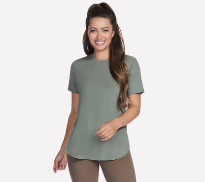 GO WALK Luxe Rib Tunic Tee | Women Skechers discount
