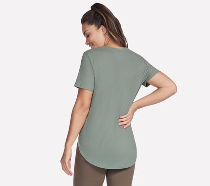 GO WALK Luxe Rib Tunic Tee | Women Skechers discount