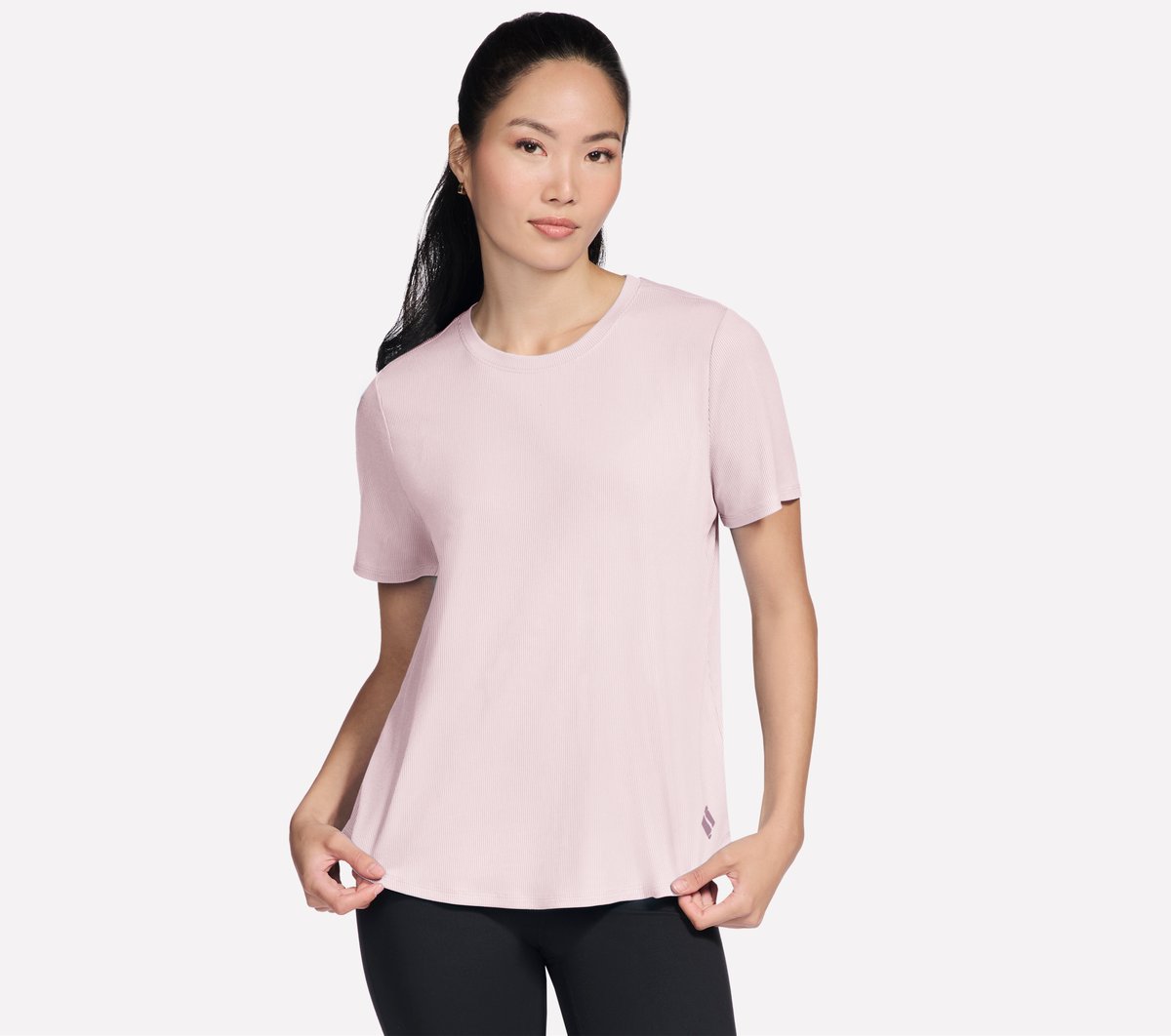 GO WALK Luxe Rib Tee | Women Skechers for sale