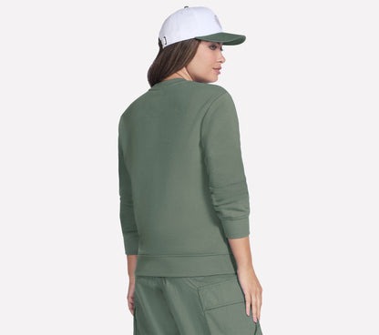 Collegiate Crest Crewneck | Women Skechers on sale