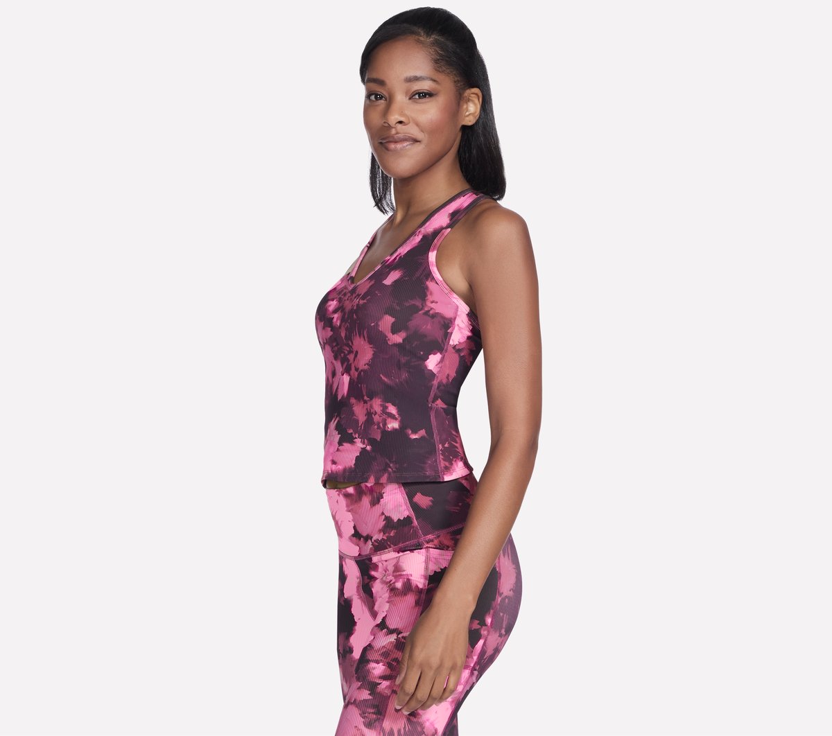 GO FLEX RIB Inbloom V-Neck Tank | Women Skechers outlet
