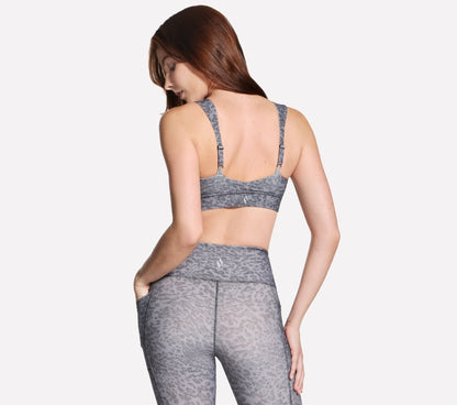 GO WALK Evolution Printed Zip Front Bra | Women Skechers sale