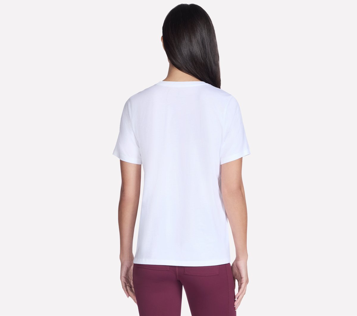 Floral Diamond Short Sleeve Tee | Women Skechers outlet