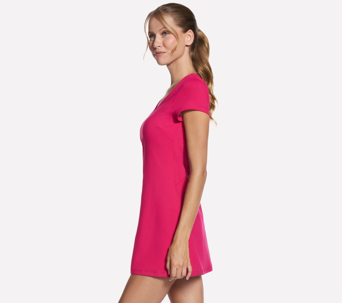 GO WALK Scoop Short Sleeve Dress | Women Skechers online shop