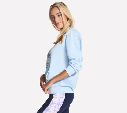 Floral Diamond Pullover Hoodie | Women Skechers on sale
