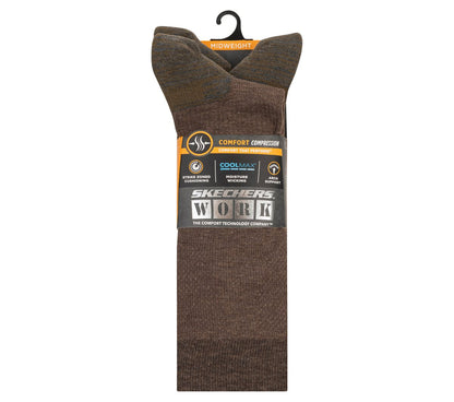 Work: 3 Pack Men's Over Calf Compression Socks | Skechers on sale
