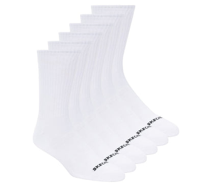 6 Pack Large Core Crew Socks | Skechers outlet