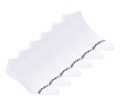 6 Pack Men's Cotton No Show Socks | Skechers online shop
