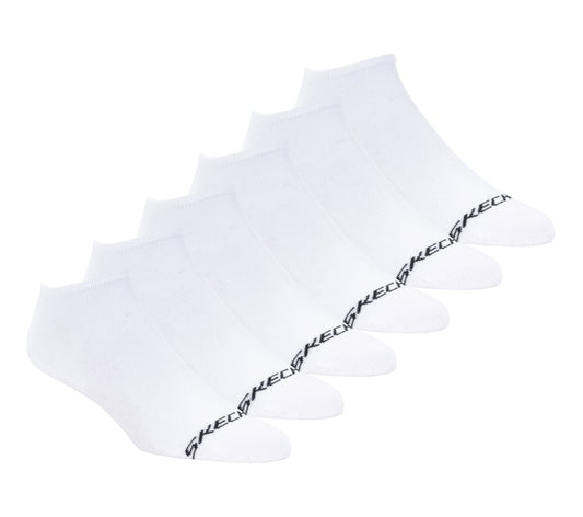 6 Pack Men's Cotton No Show Socks | Skechers online shop