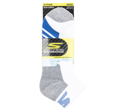 3 Pack Men's Half Terry Quarter Crew Socks | Skechers on sale