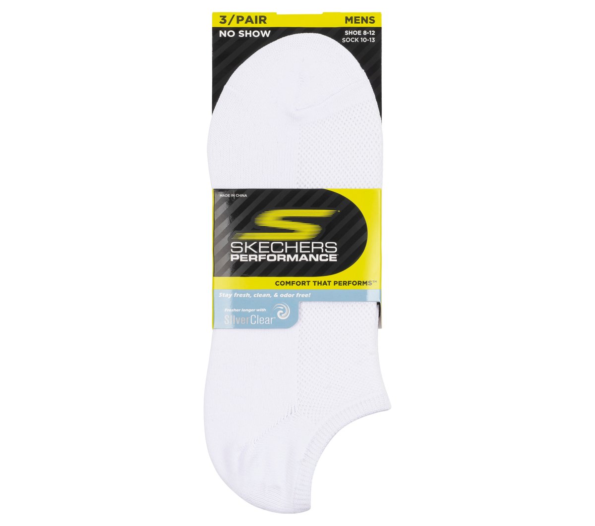 3 Pack No Show Stretch Socks | Skechers discount