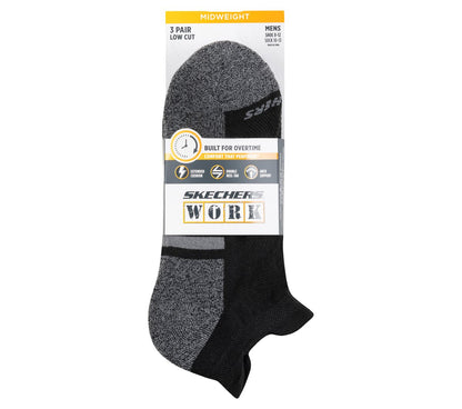 Lowcut Heel Tab Work Socks - 3 Pack | Skechers on sale