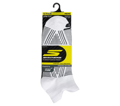 3 Pack Men's Performance Low Cut Pattern Socks | Skechers outlet