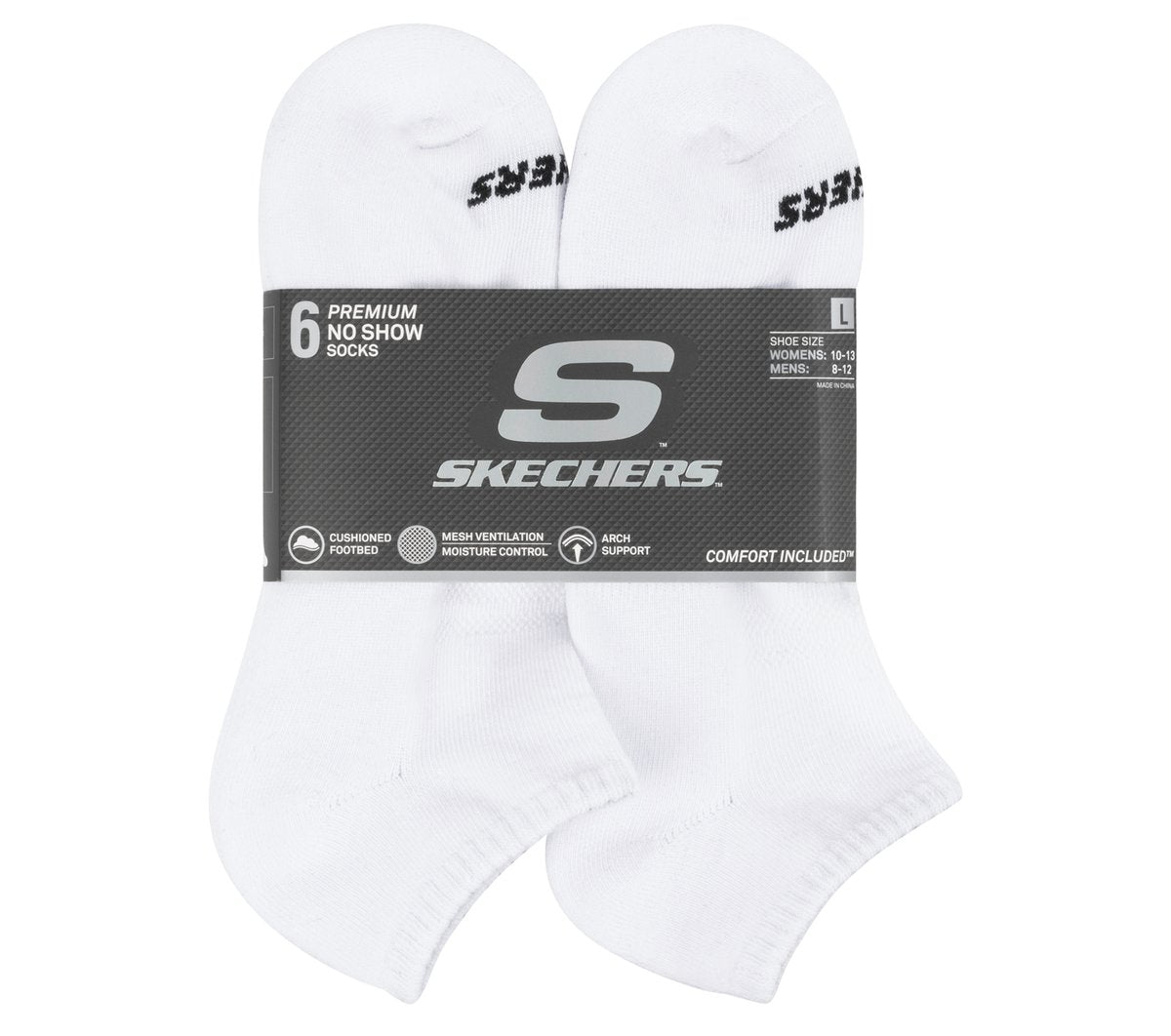 6 Pack Core Low Cut Large Socks | Skechers for sale