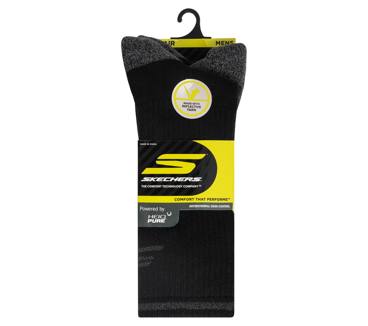3 Pack Men's Reflective Performance Crew Socks | Skechers online