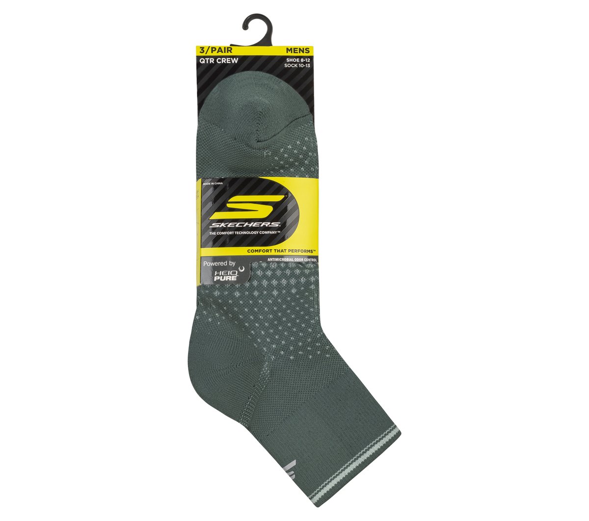 3 Pack Men's Performance Running Quarter Socks | Skechers outlet