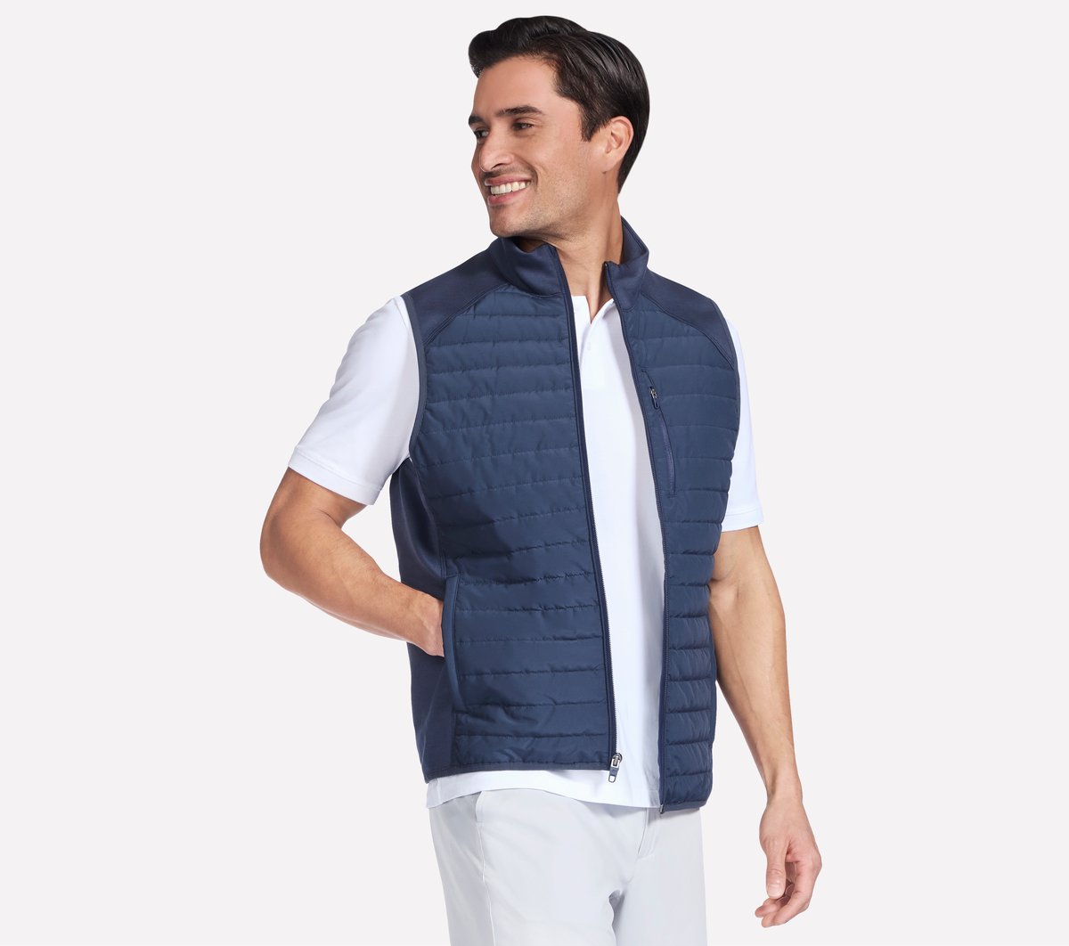 GO SHIELD Cozy Fit Hybrid Vest | Men Skechers online shop