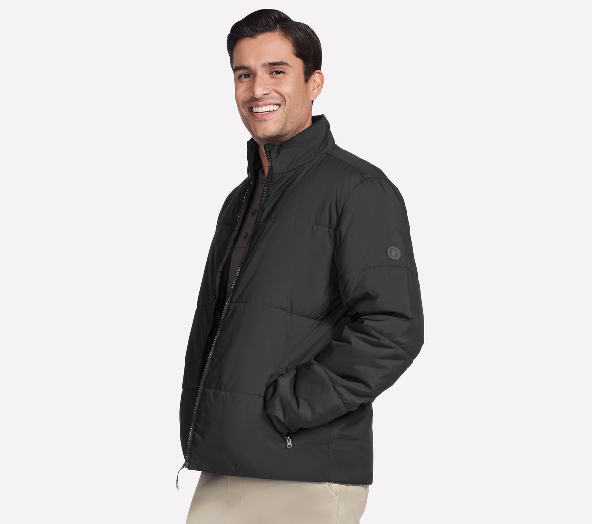 GO SHIELD Cozy Fit Traverse Down Jacket | Men Skechers discount