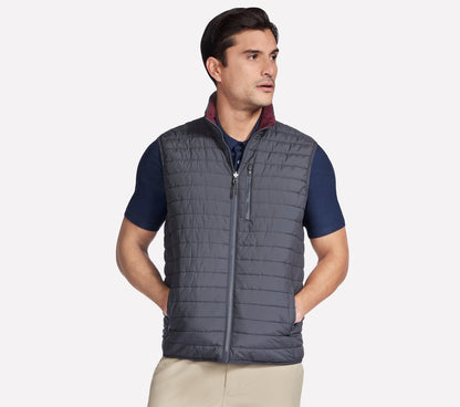 GO SHIELD Cozy Fit Altitude Reversible Vest | Men Skechers discount