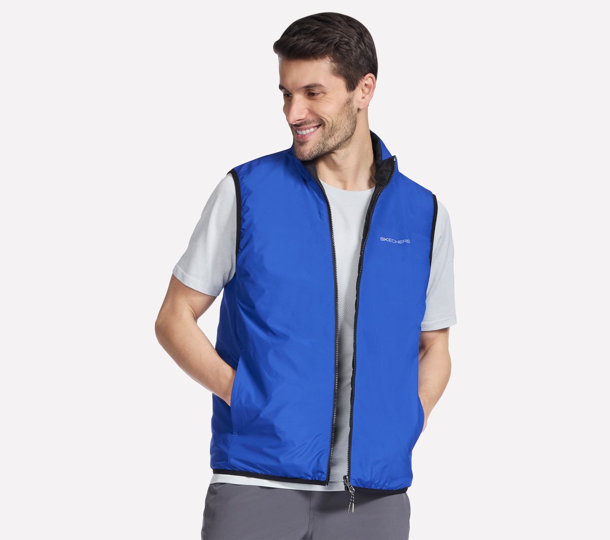 GO SHIELD Cozy Fit Altitude Reversible Vest | Men Skechers for sale