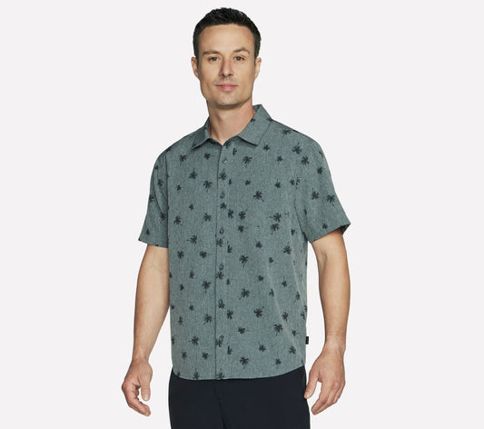 The GO WALK Air Printed Short Sleeve Shirt | Men Skechers for sale