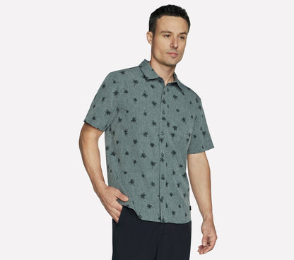 The GO WALK Air Printed Short Sleeve Shirt | Men Skechers for sale