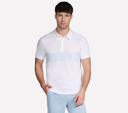 GO DRI Charge Palm Stripe Polo | Men Skechers outlet