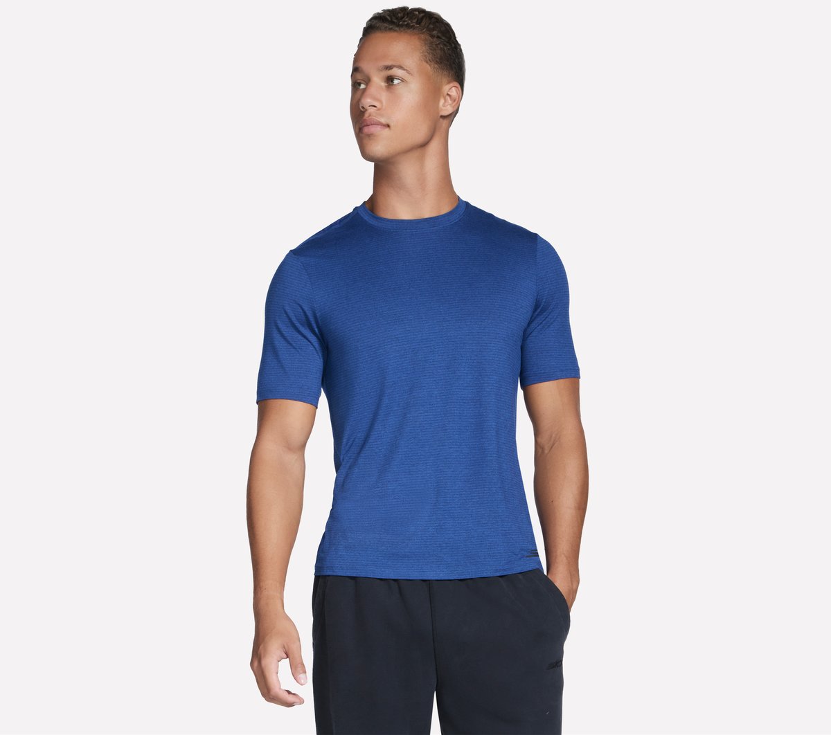 GO DRI All Day Stripe Tee | Men Skechers for sale