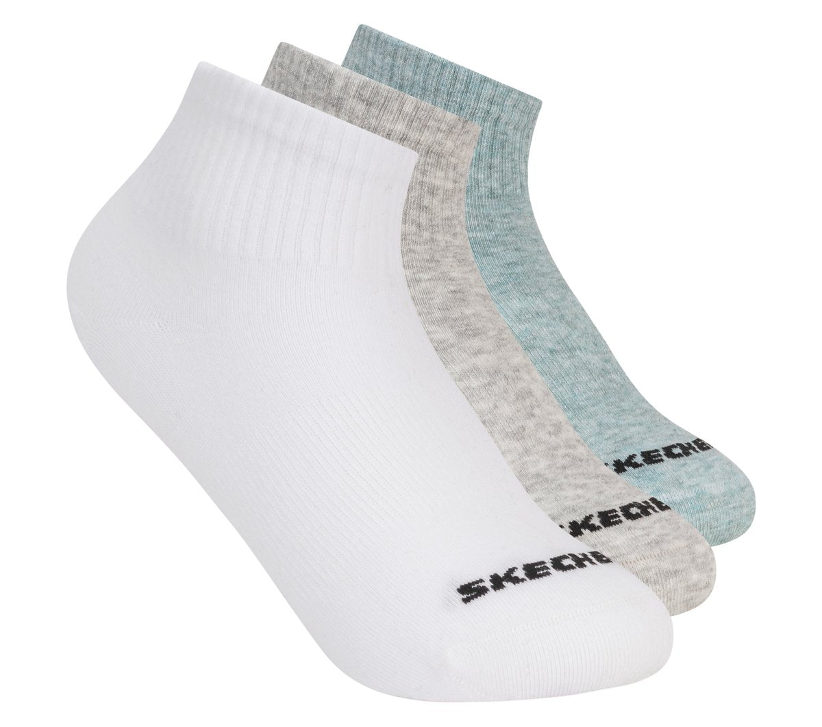 3 Pack Boys' Quarter Crew Cotton Socks | Skechers sale