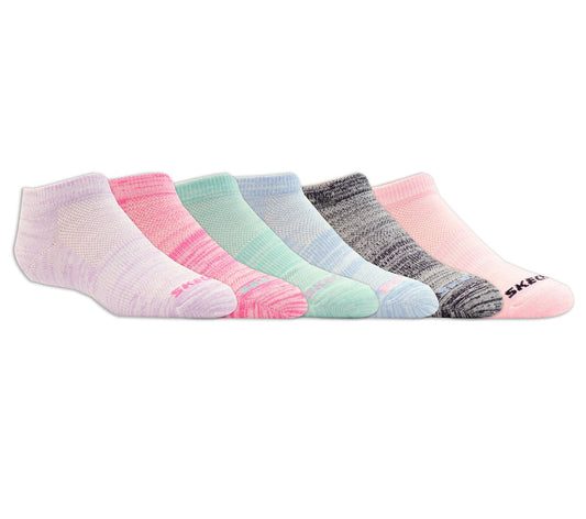 6 Pack Girls' Low Cut Color Stripe Socks | Skechers sale