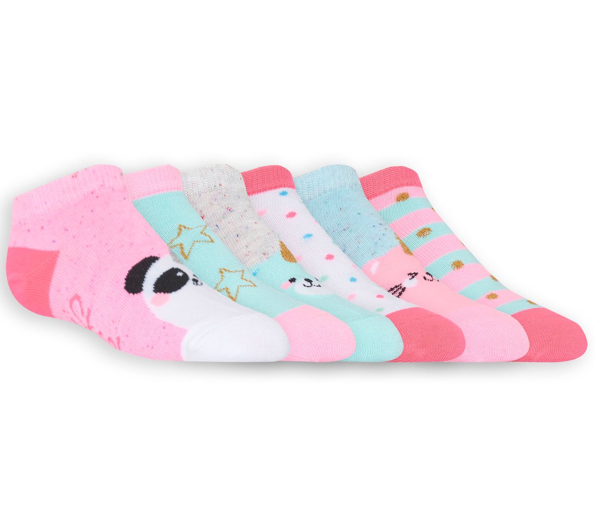 6 Pack Low Cut Cute Socks | Skechers on sale