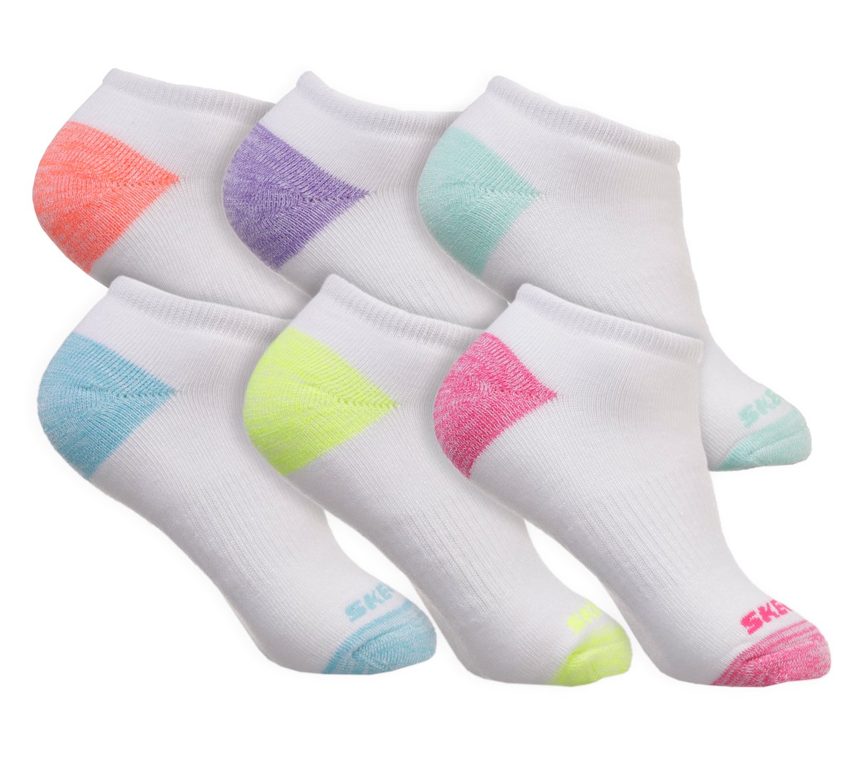 6 Pack Low Cut Walking Socks | Skechers sale