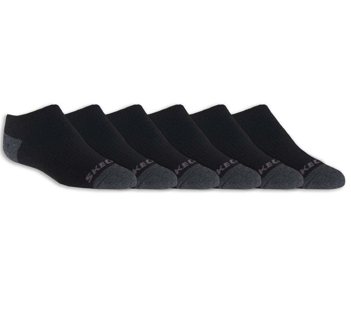 6 Pack Boys' No Show Socks | Skechers for sale