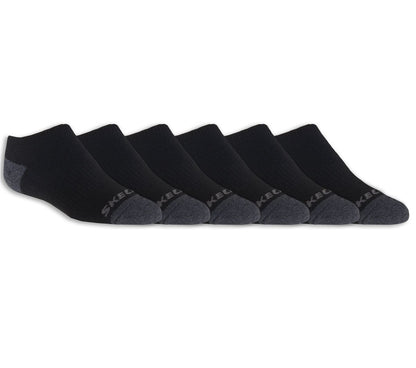 6 Pack Boys' No Show Socks | Skechers for sale