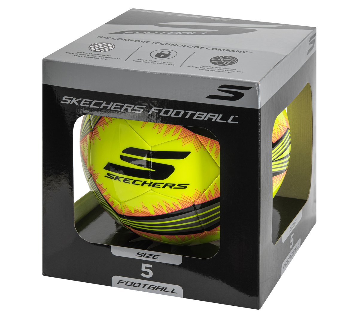 Hex Multi Mini Stripe Size 5 Soccer Ball | Skechers for sale