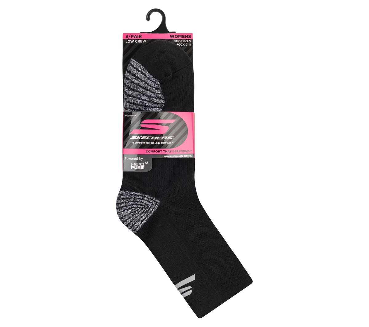 3 Pack Women's Half Terry Low Crew Socks | Skechers online shop