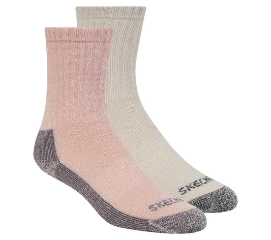 2 Pack Women's Crew Wool Socks | Skechers on sale