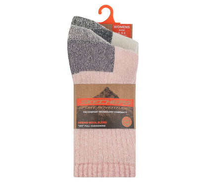 2 Pack Women's Crew Wool Socks | Skechers on sale