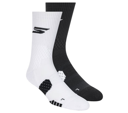 2 Pack Performance Basketball Crew Socks | Skechers outlet