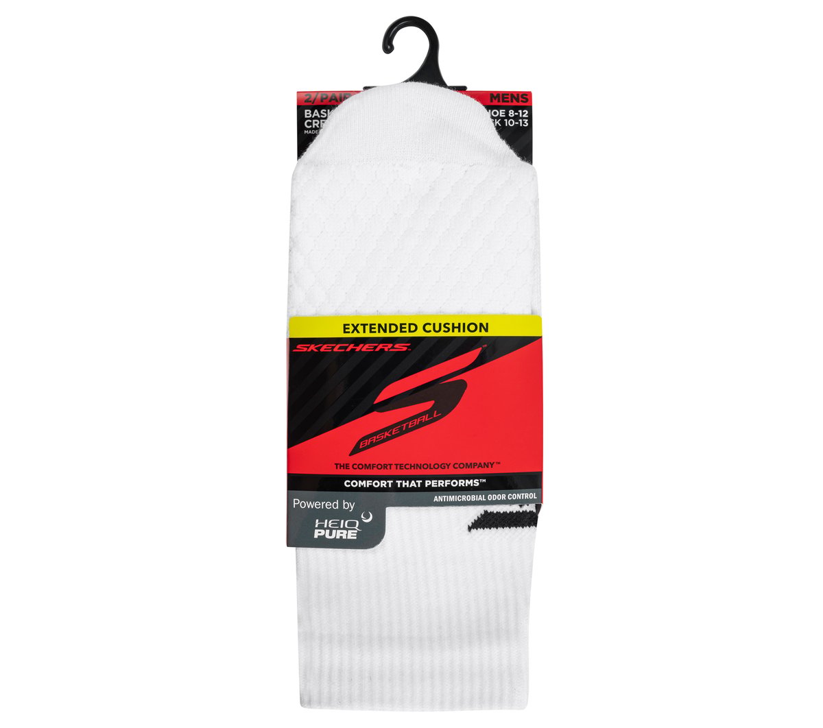 2 Pack Performance Basketball Crew Socks | Skechers outlet