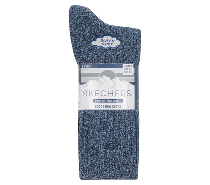 Super Soft Boot Crew Socks - 3 Pack | Skechers for sale